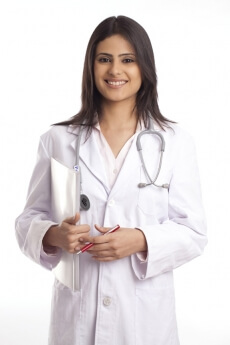 lady doctor posing for the camera