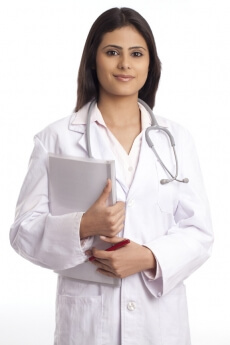 lady doctor posing for the camera