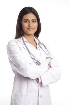 lady doctor posing for the camera