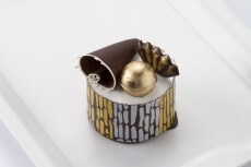 serving desert at fine dining