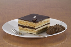chocolate cake on plate