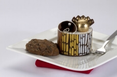 cookies served with cake