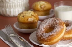 close-up of breakfast on table