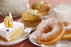 delicious snacks on table 