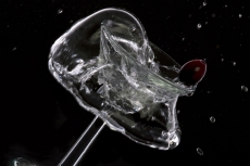 splash in a glass of martini when topped with grape