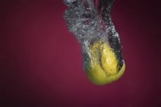 fruit when immersed in water 