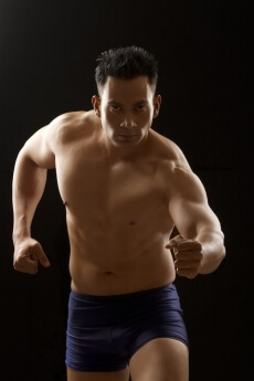 atheletic man