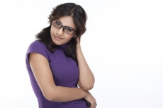 girl in glasses
