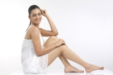 smiling young lady with beautiful skin