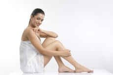 young attractive female posing in nightwear
