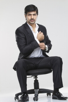 corporate man sitting on chair