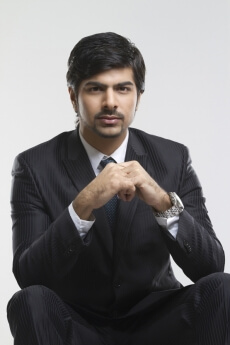 portrait of a businessman focused 
