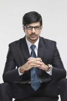 young businessman posing  