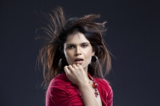attractive girl posing with an attitude 