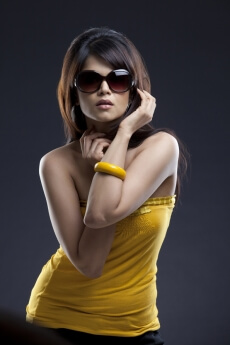 girl dressed up for the club