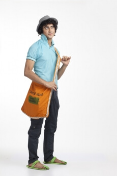 portrait of a boy in stylish clothes
