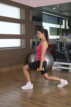 fitness freak working out
