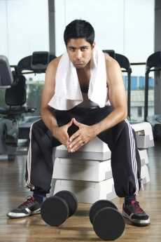 boy at the gym