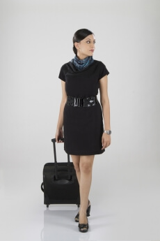 air hostess ready to fly