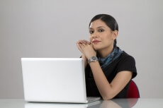 business woman posing