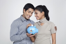 couple planning future,couple saving for future