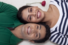 carefree lovers in friendship