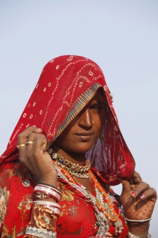 portrait of a rajasthani woman