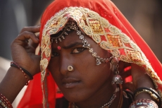 portrait of a rajasthani woman