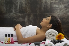girl ready for spa therapy 