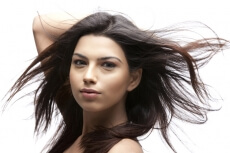 young girl with smooth skin