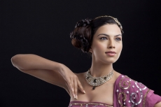 woman traditionally dressed posing 