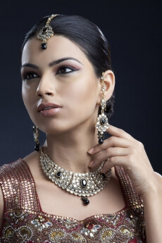 woman in ethnic attire posing