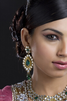side pose of a woman posing