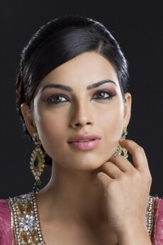 close up shot of a woman posing