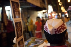 devotee during ganpati festival in india