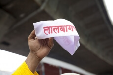 devotee at the ganpati festival in mumbai