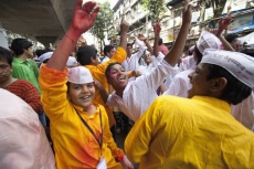 children at the lord ganesha festival 