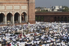 people praying at mosque 