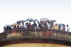 crowd looking at the ganesh chaturthi festival 