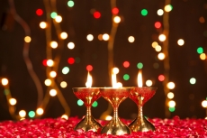 lighting lamps and lights in background 