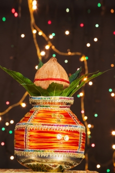 decorated kalash