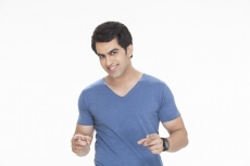 man pointing his fingers