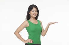 girl gesturing with hands
