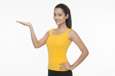 girl gesturing with hands