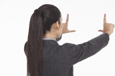 businesswoman giving lecture 