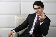 man in formal wear posing
