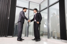 professional men shaking hands