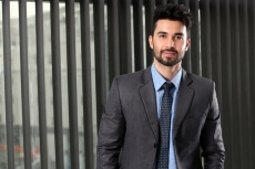young professional man posing