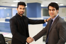 professional men shaking hands 
