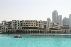 dubai malls along river side 